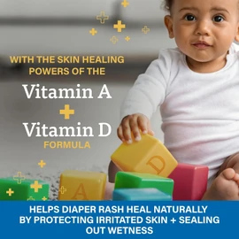 A+D Zinc Oxide Diaper Rash Treatment Cream, White, 4 Oz (Pack of 4)