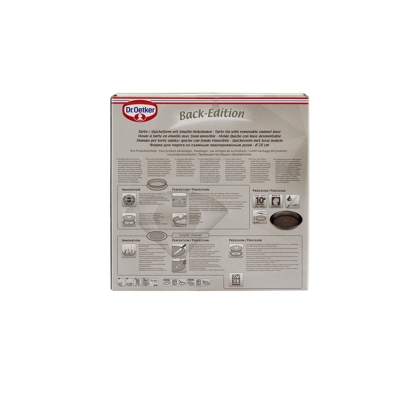 Dr. Oetker Quiche Tin, Diameter 28 cm, Tart Tin from