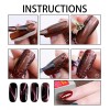 Manicura;Iman Ojo de Gato de Uñas 8pcs Iman Ojo De