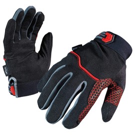 Midori Anzen KARBONHEX KX02B Work Gloves, Breathable, Anti-Slip