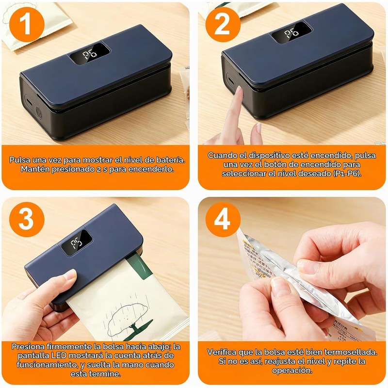 Mini Sellador Y Cortador De Bolsas OBEST 73912 2 en