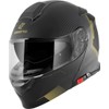 Bogotto H271 Wayke Flip-Up Helmet, Matte Black/Green, M