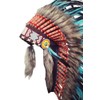 Native American Inspired Headdress - Handcrafted with Genuine Feathers and