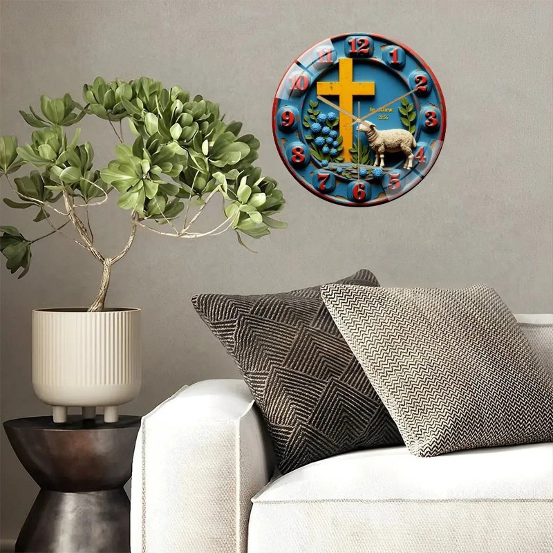 12 Inch Round Wall Clock A Harmonious Blend of Reliable