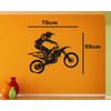 Heaven Decors Dirt Bike Rider Wall Sticker (Vinyl, 70 x