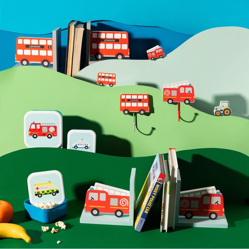 Sass & Belle Fire Engine Bookends