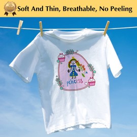 TransOurDream Hand Drawing Heat Transfer Paper for T Shirts (20 Sheets 8.5x11, Light 4.0 Plus) Drawable & Painting, DIY Iron on Transfers for Light Fabrics (TOD-L4P-25)