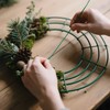 Kritkin 12 Pack Christmas Wire Wreath Frames Round Metal Wreath