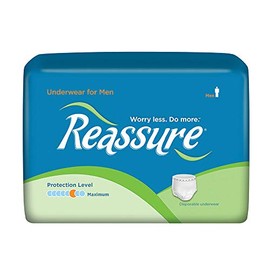 Reassure Underwear for Men - S/M (28"-40" Waist) - 80 per case