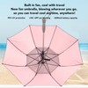 Umbrella with Built In Fan and Mist Spray 190T Vinyl