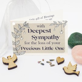 Loss of Baby - Gemstone Gift Bag of Sympathy – A unique keepsake to express condolences for a friend going through miscarriage, bereavement, stillborn
