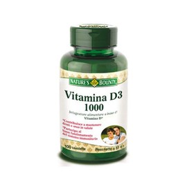 Nature's Bounty Vitamin D3 1000 IU Immune Health, 120 Softgels ( Pack of 1 )