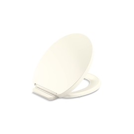 KOHLER K-26802-96 Impro ReadyLatch Quiet Close Round Toilet Seat, Soft Close Toilet Seat, Toilet Seats for Round Toilets, Biscuit