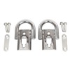 KUAFU 2 PC Chrome Front Bumper Tow Hooks Compatible With
