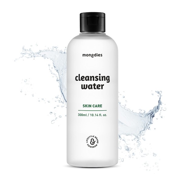 Mongdies Baby Cleansing Water- Uses all ingredients of EWG Green level, Contain plenty of Rich Deep-Sea Ocean water, Moist and mild pH5.5 subacid cleansing water - 300ml