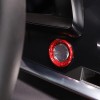 carpart2021 Red Carbon Fiber Push To Start Button Cover Trim