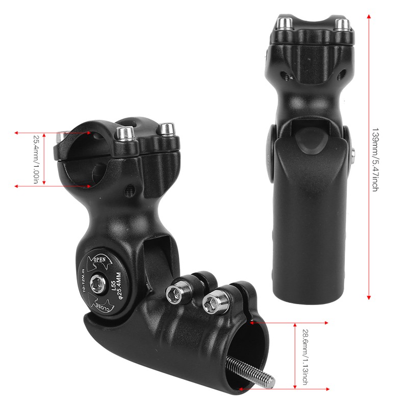 Black High Quality 6061 T6 Aluminium Alloy Adjustable Angle Mountain
