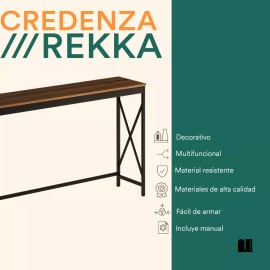 Mubson Credenza Recibidor Para Sala O Recamara Mubson Mesa Para Tv Color Marrón
