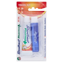 Piave Reise-Zahnbürste + Zahnpasta.