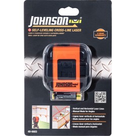 Johnson Level & Tool 40-6603 Self-Leveling Cross-Line Laser, Red, 1 Laser