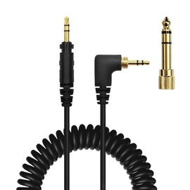 Taoricen Spring Audio Cable Compatible with Panasonic Technics EAH-DJ1200 Headphones (1.4~3.3m)