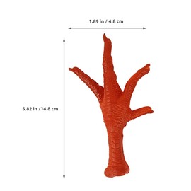 LOGOFUN 2Pcs Artificial Chicken Feet Realistic Fake Food Props Simulated Food Chicken Feet Models for DIY Hotel Plate Decorative Shooting Supplies