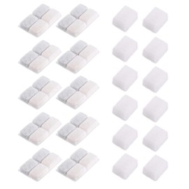 Carbon Replacement Filters for Cat and Dog Fountain, Premium Pet Water Fountain Dispenser Filters (10 Packs for Pure White)