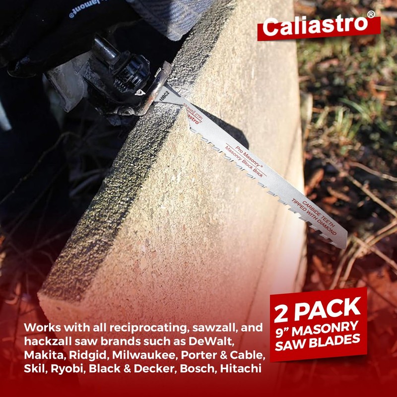 9-Inch Brick, Masonry, Porous Concrete, Engineered Stone Saw Blade for