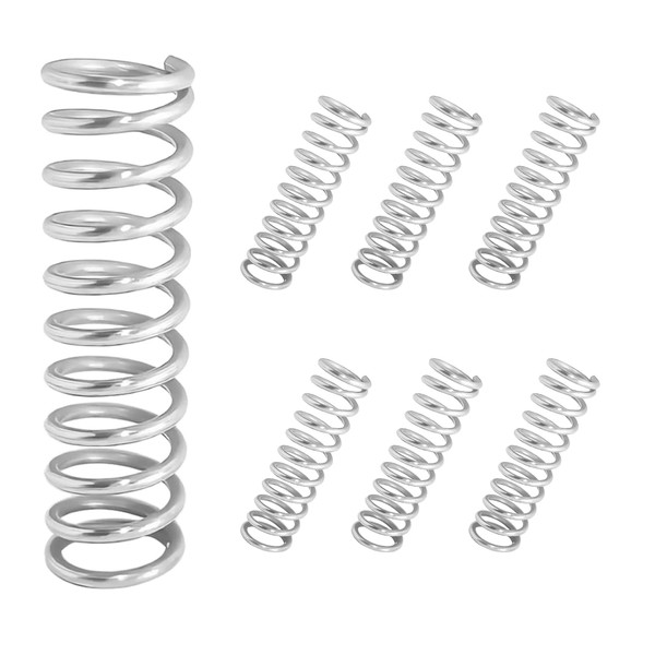 Qrity 10Pcs Coil Extended Compressed Spring, Compressed Springs, Stainless Steel