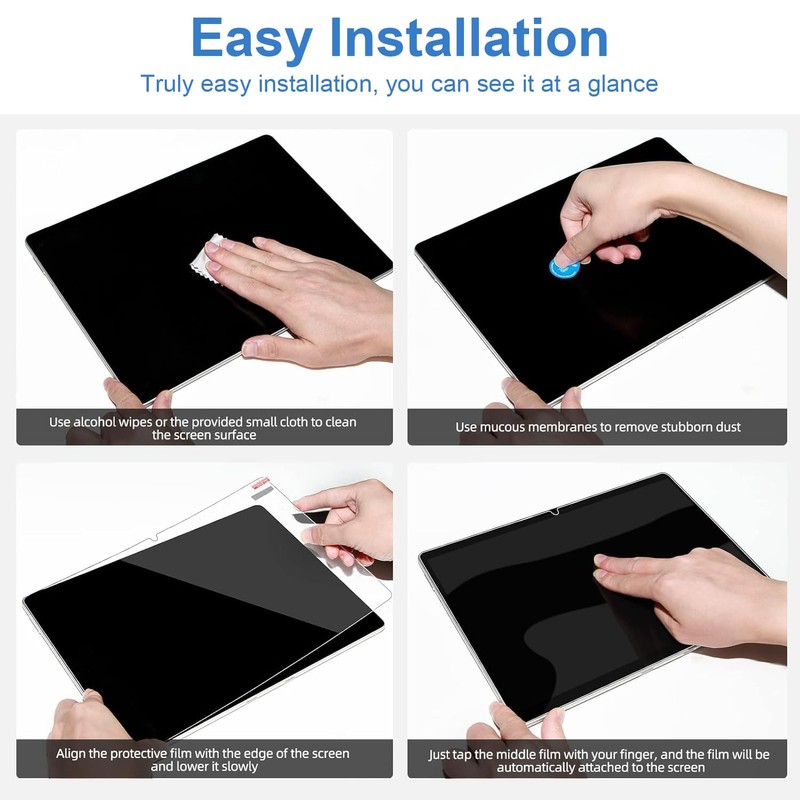 SSS·GRGB Glass Screen Protector for 2025 Surface Pro 12" 2-Pack