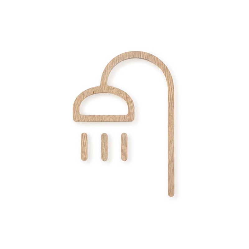 MOHEIM SIGNS SHOWER Bathroom Sign Shower Door Plate Pictogram (White