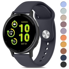 Meliya Bands Compatible with Garmin Vivoactive 5 / Vivoactive 3 Watch Band, Garmin Venu 2 Plus / Venu Sq / Venu Watch Bands Women Men, Soft Silicone Sport Replacement Strap for Garmin Vivoactive 5,