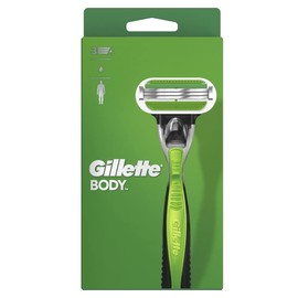 Gillette Gillette Body Rasierer Herren, Körperrasierer + 1 Rasierklinge mit 3-fach Klinge, Nassrasierer Herren, Grün