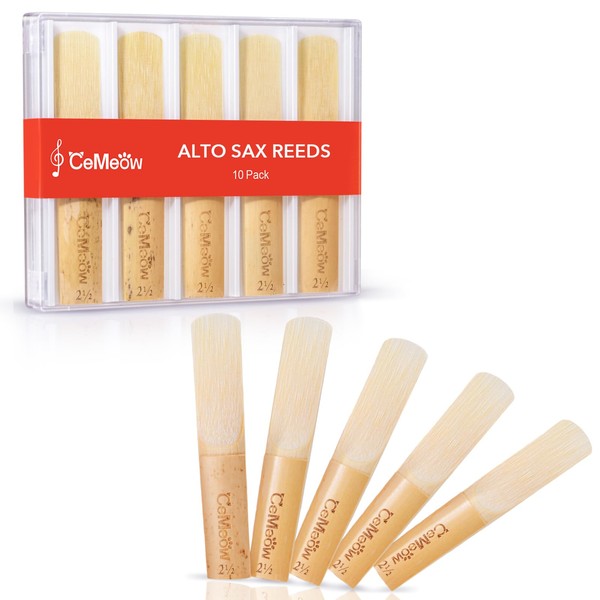 CeMeow CeMeow Alto Saxophone Reeds 2.5, Professional Alto Sax Reeds