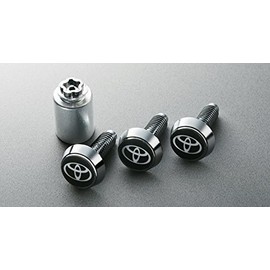 Toyota Motor (TOYOTA) [Domestic Genuine Parts] Lock Bolt (for License Plate) Toyota Logo, Safety Security