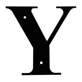Village Wrought Iron Wrought Iron Letter Y Small 6.4" (Made in USA)