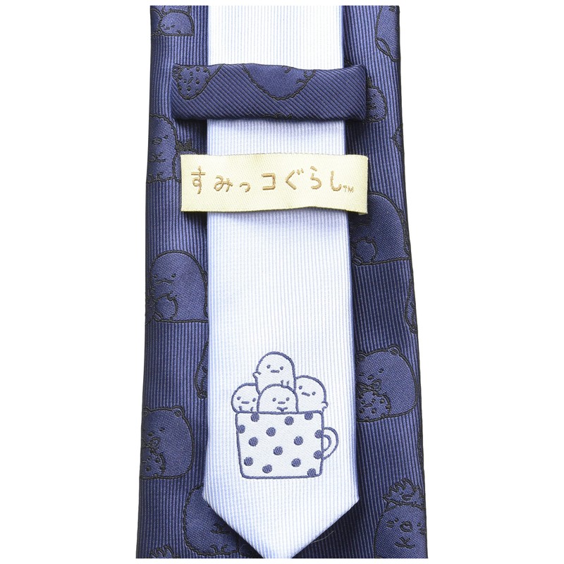 [Florene Necktie, Sumikko Gurashi, Solid Pattern, Navy 4, Standard, navy