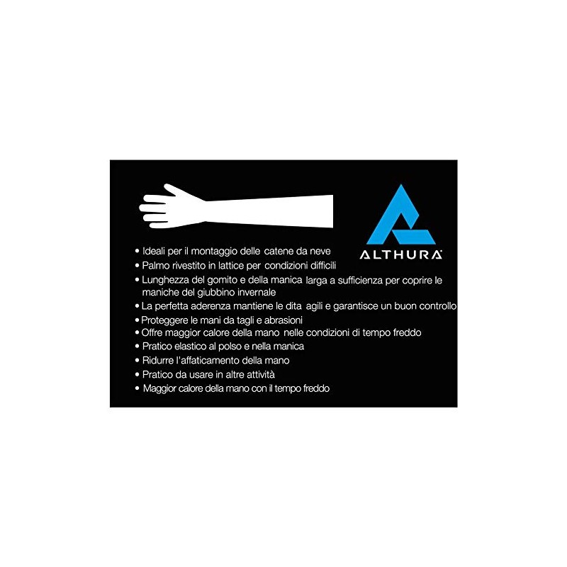 Maniatuning Snow Chains Gloves with Waterproof Sleeves