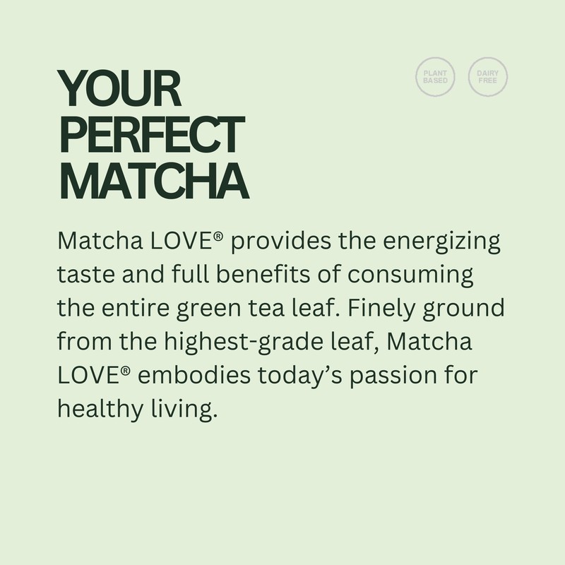 matcha LOVE Matcha + Green Tea, Unsweetened, 8 Ounce (Pack