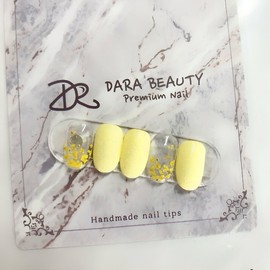 Dara Beauty March Art of the MonthForsythia Fresh Flower Nail❣ - Nail Glue / 다라뷰티 3월 이달의아트개나리 생화네일❣ - 네일글루