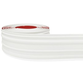 Proflex Decor White Vinyl Wall Base, 6 inch X 20 ft - Wall Base Trim with Super Strong Peel and Stick Adhesive Back - Flexible Self Stick Vinyl Wall Base - Easy Install Vinyl Floor Base with Toe