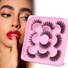 3D Russische Volumen-Falsche Wimpern 5 Paar Wimpern Natürlich Dramatisch Flauschig