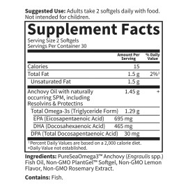 Garden Of Life Suplemento De Omega 3 Avanzado 60 cápsulas