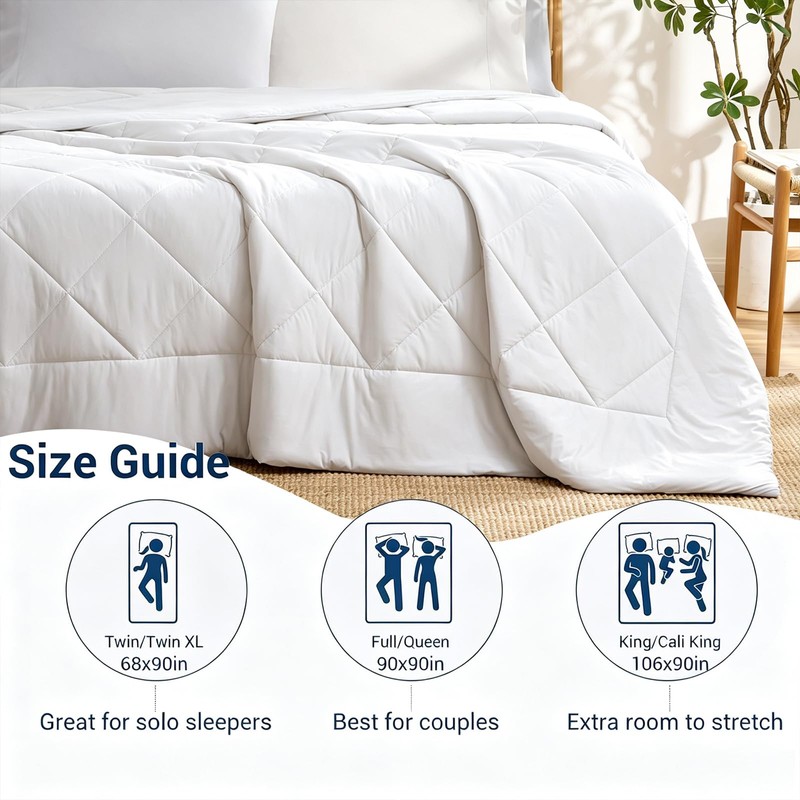 CLD Cooling Comforter Queen Size, Double-Sided Cooling for Hot Sleepers