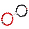2pcs Mutual Attraction Obsidian Magnetic Pair Bracelet Black Pearl Relationship