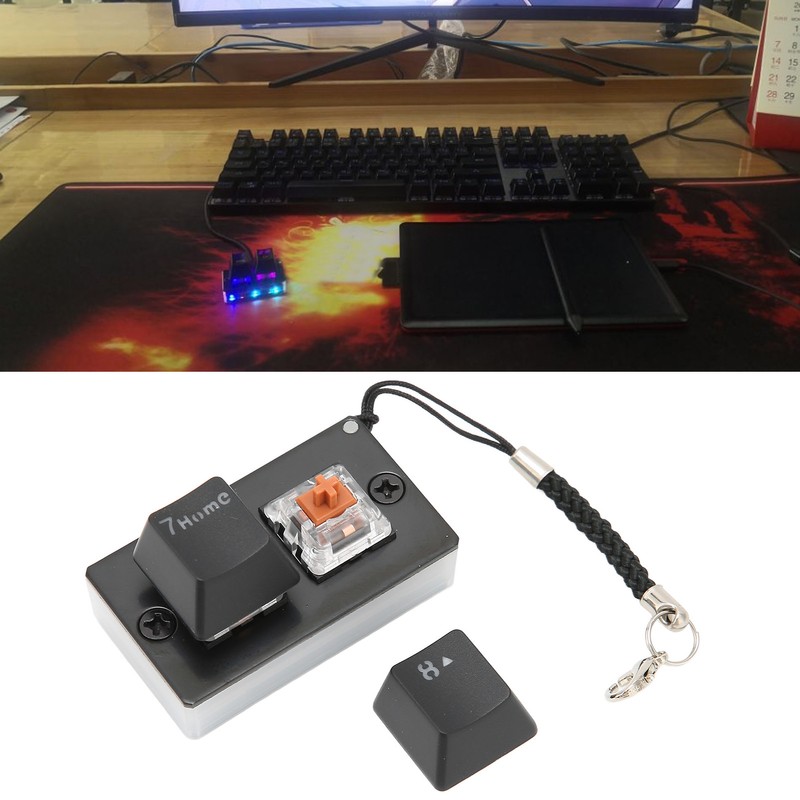 Two Key Keyboard USB Wired OSU Hot Swappable RGB Backlit