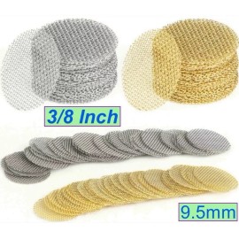 Pipe Screens brass 1/2 3/4 5/8 3/8 inch for smoking Filters Stainless Steel 200p - 3/8 in / 9.5mm / 200Pcs