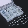 FARRAY Wood Screws Assortment Kit, 224pcs Galvanized Phillips Screws Set,