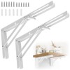 Folding Console Heavy Duty 300 mm, Pack of 2 Stainless