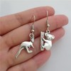 Kangaroo Earrings, Koala Earrings, Daughter Jewelry, Creative Mismatch Animal Dangle